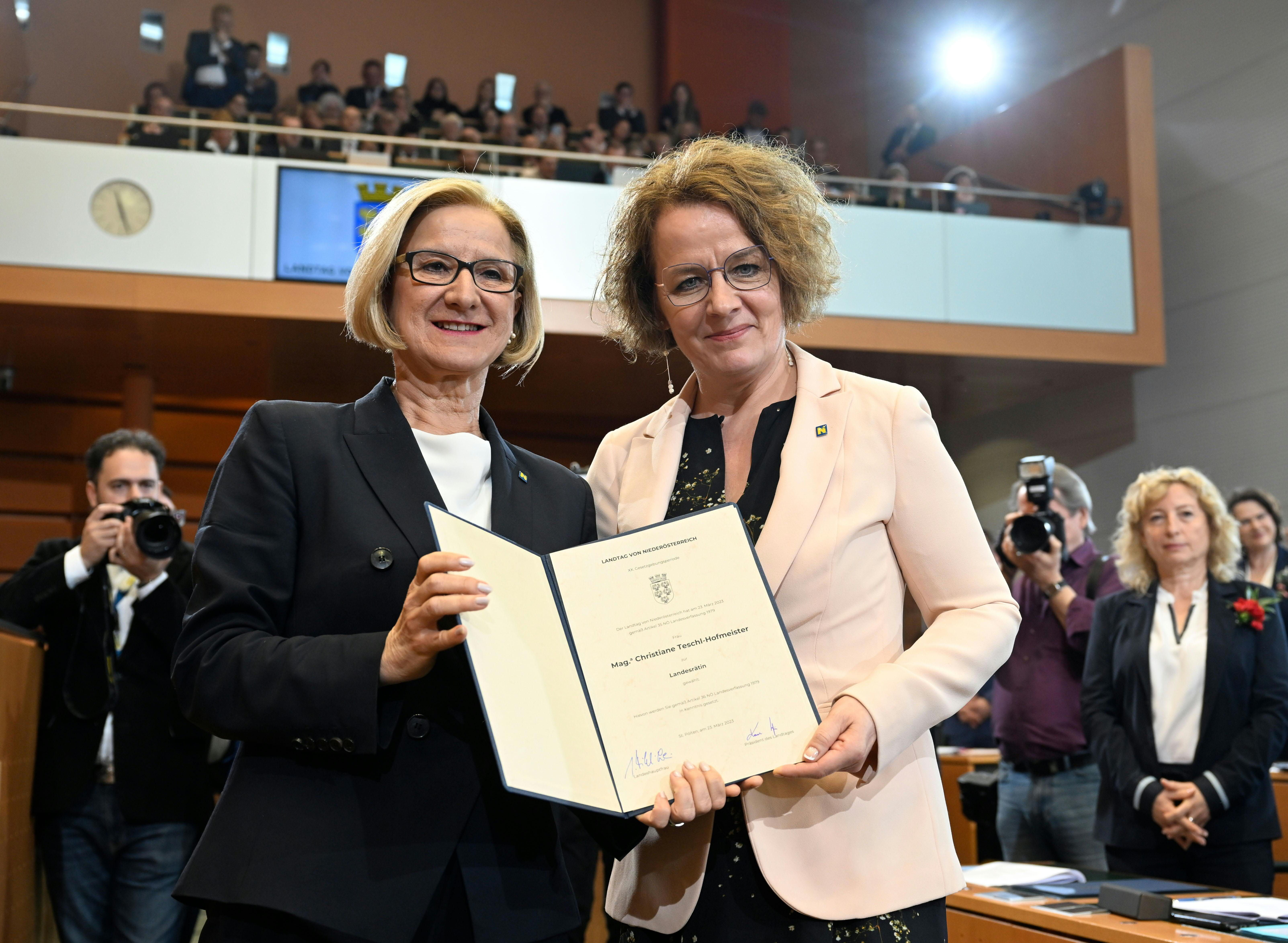LH Mikl-Leitner und LR Teschl-Hofmeister