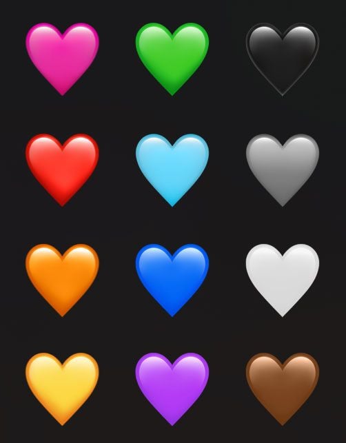 12 Farben, 12 unetschiedliche Bedeutungen.