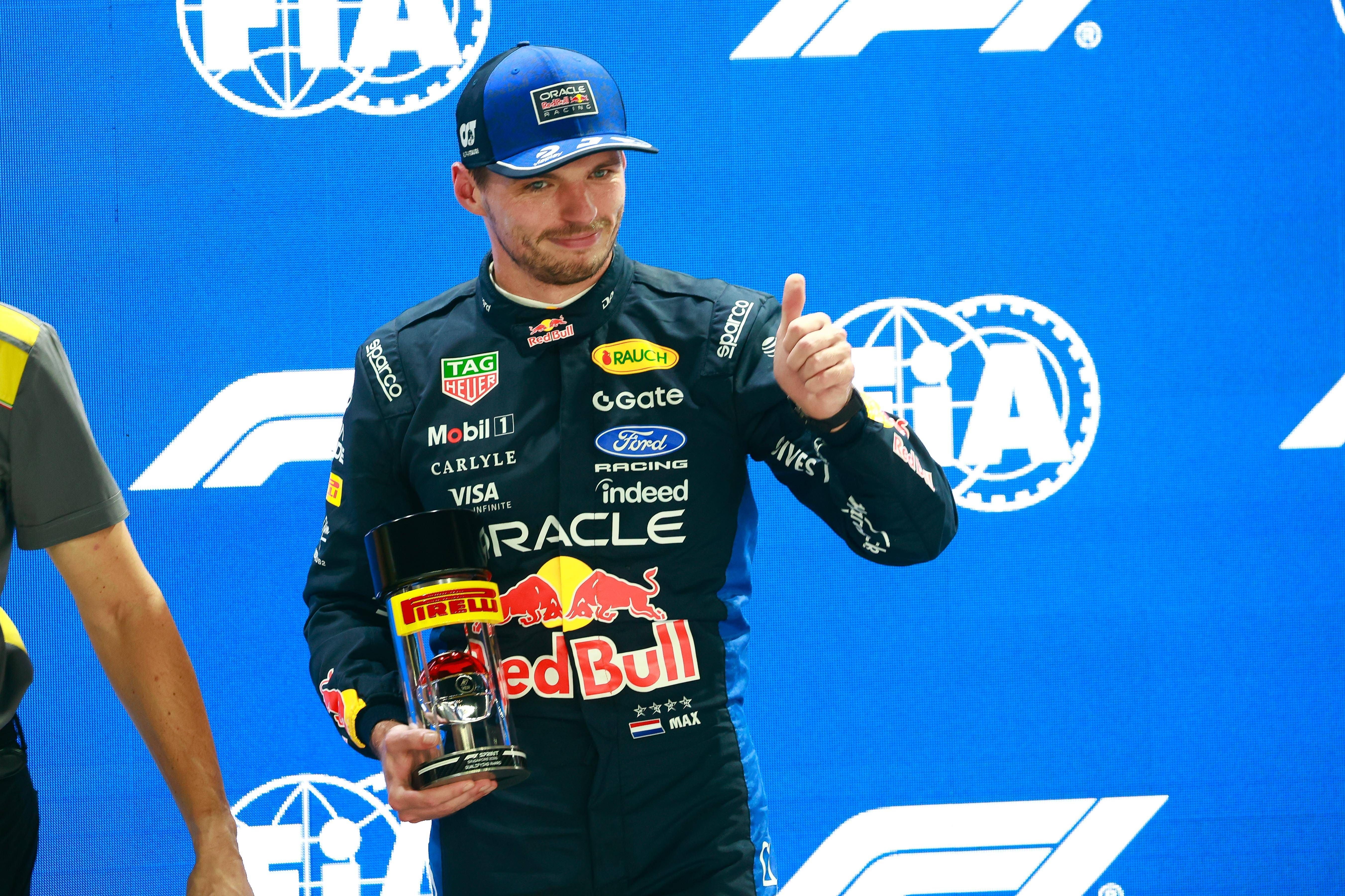 Sprint-Sieger Max Verstappen.