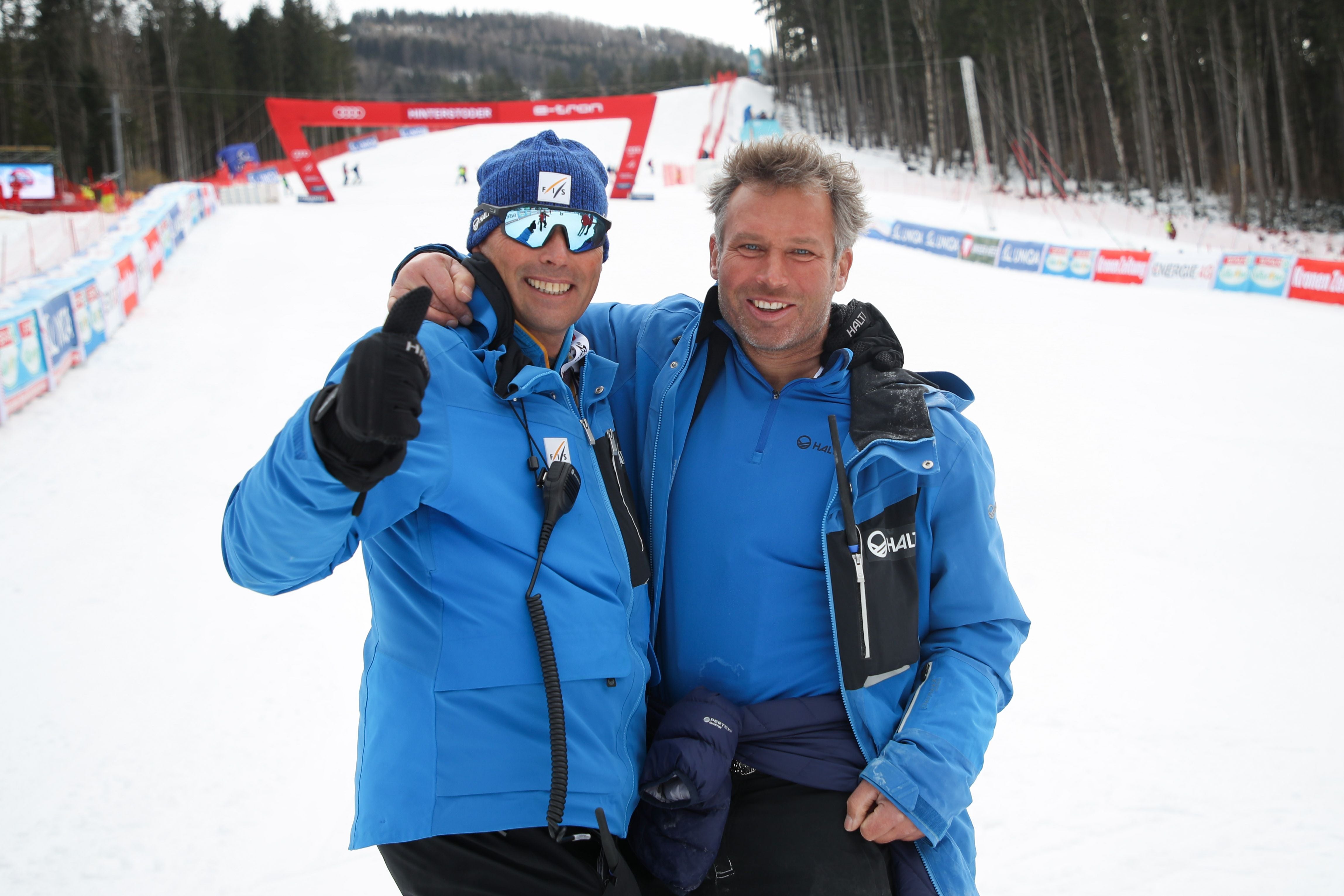 Bild aus besseren Tagen: Markus Waldner mit Hannes Trinkl.