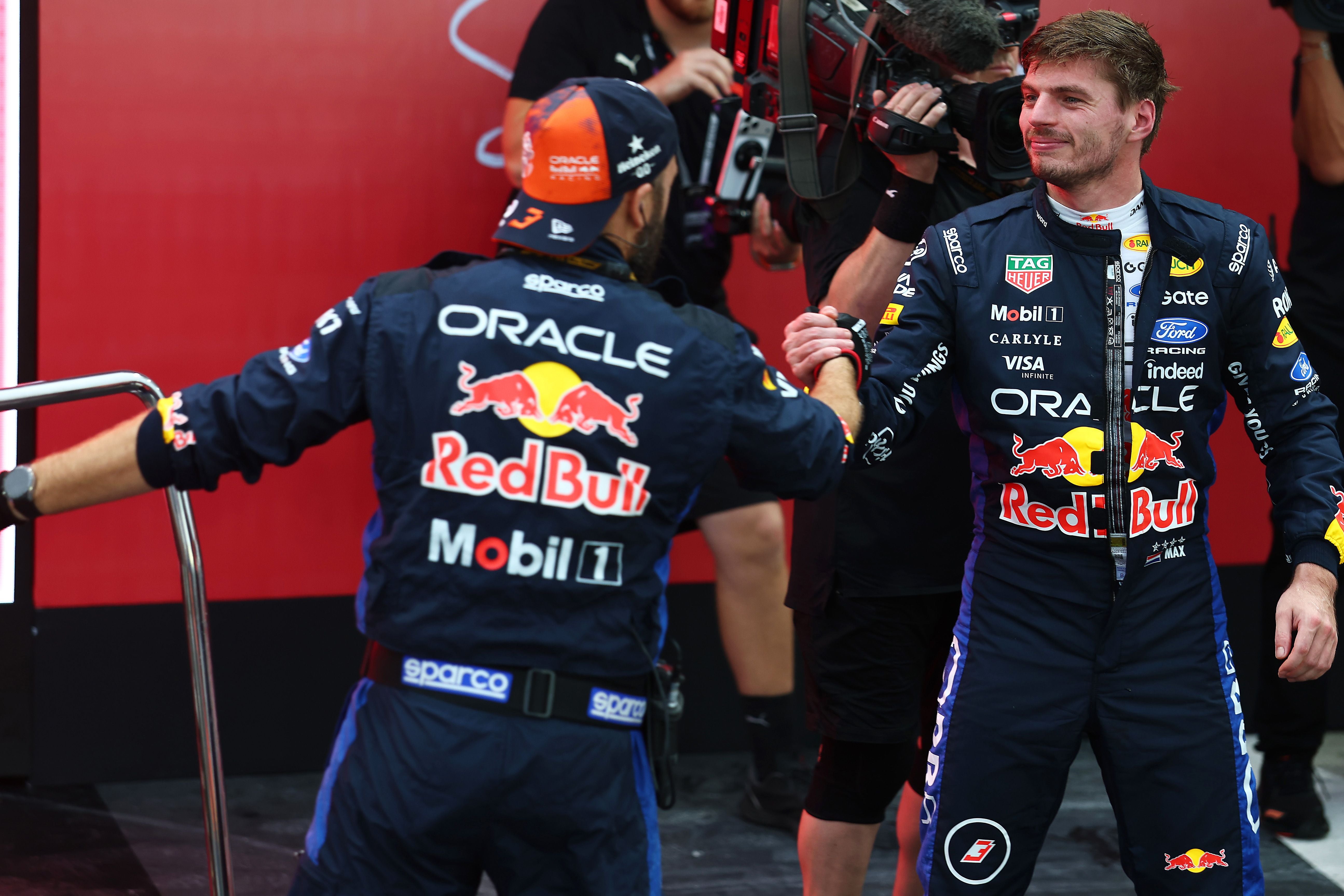 Riesen-Jubel bei Max Verstappen.