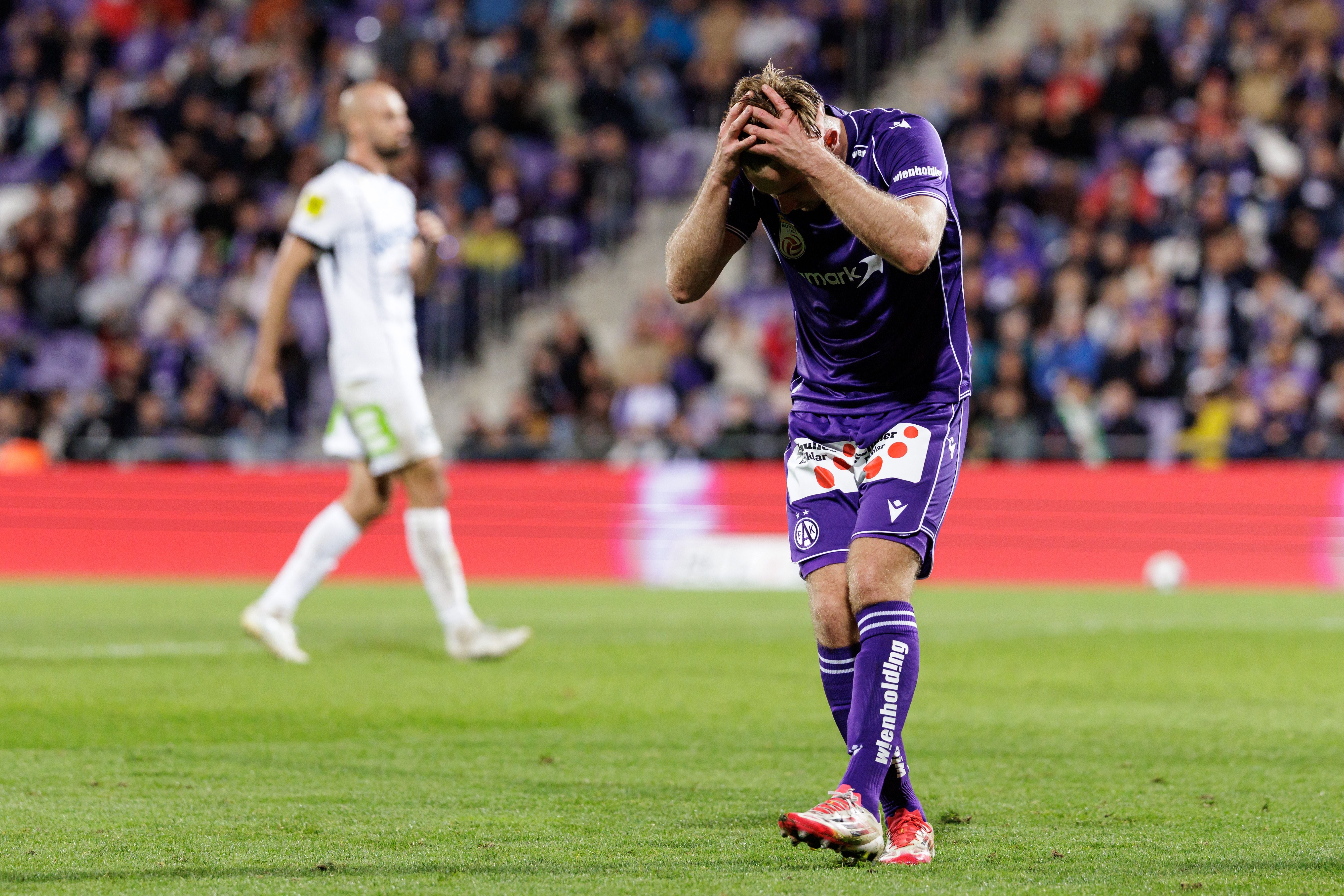 VIENNA,AUSTRIA,10.OCT.26 - SOCCER - ADMIRAL Bundesliga, FK Austria Wien vs SK Sturm Graz. Image shows the disappointment of Johannes Eggestein (A.Wien). Photo: GEPA pictures/ Armin Rauthner