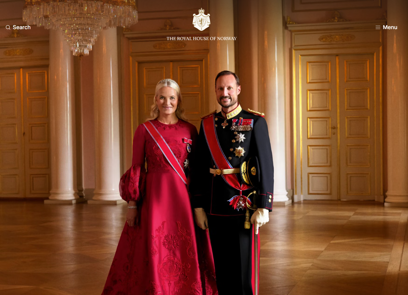 Der neue Web-Auftritt der norwegischen Royals.