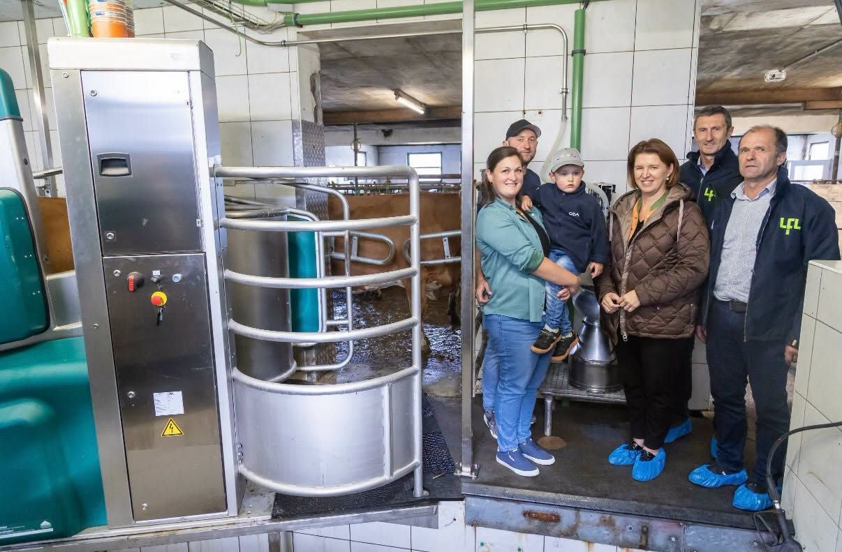 1000. Melkroboter Oberösterreichs in Weitersfelden.