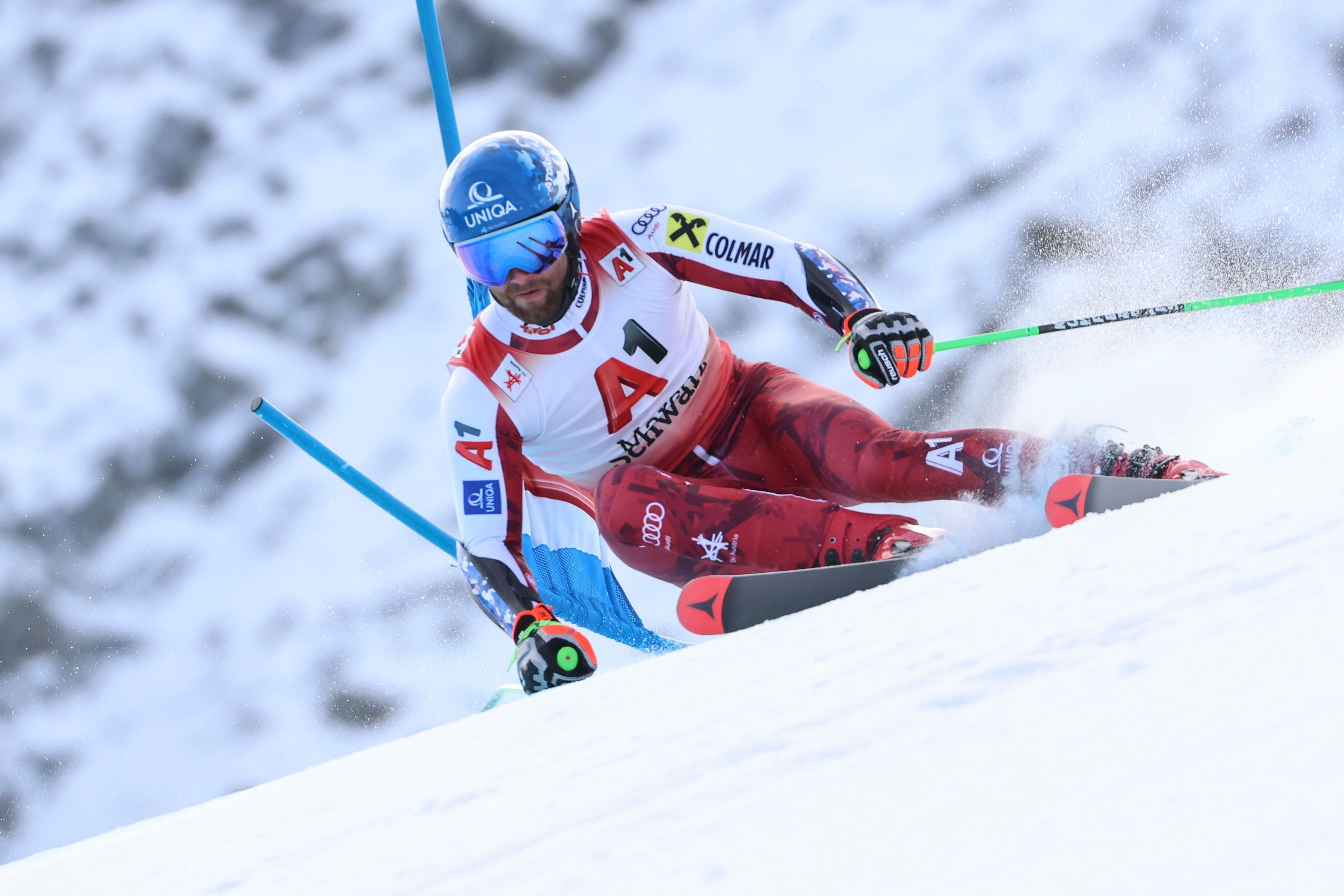 SOELDEN,AUSTRIA,15.OCT.26 - ALPINE SKIING - Ski Austria, giant slalom, training and qualification. Image shows Marco Schwarz (AUT). Photo: GEPA pictures/ Mathias Mandl