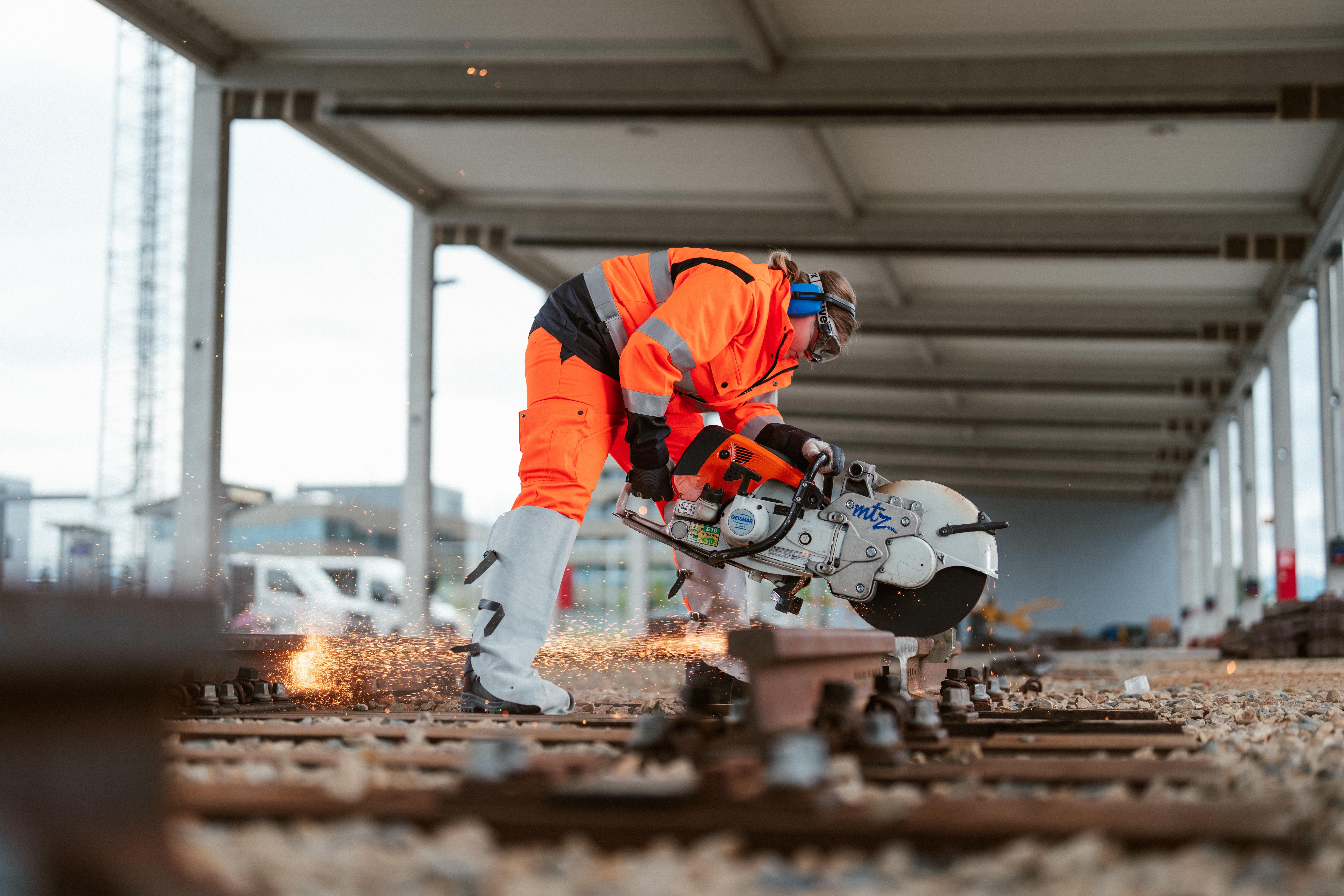 Arbeiten bei der ÖBB.