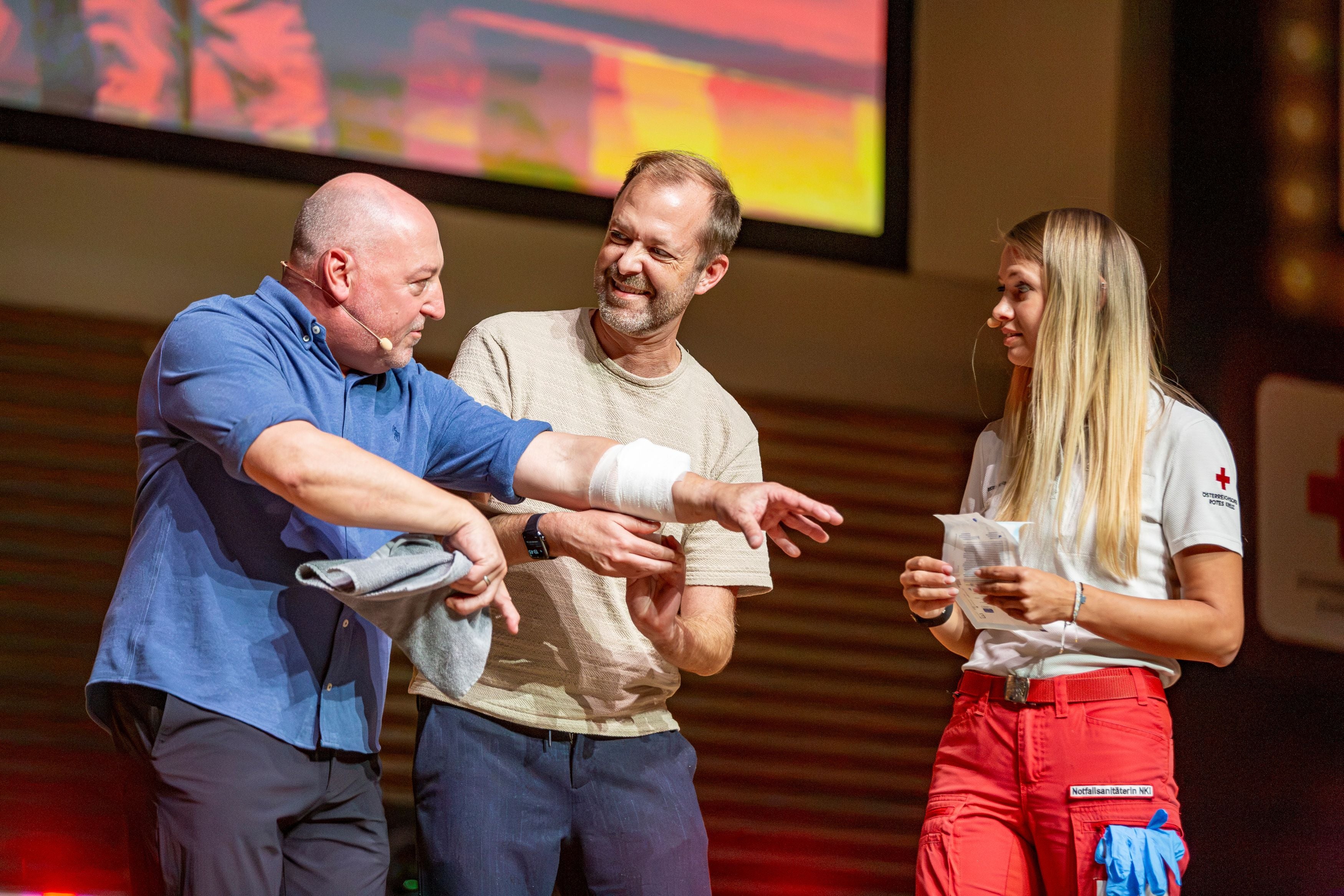 Kabarettist Rudi Roubinek (l.) sorgte für einen unterhaltsamen Abend.