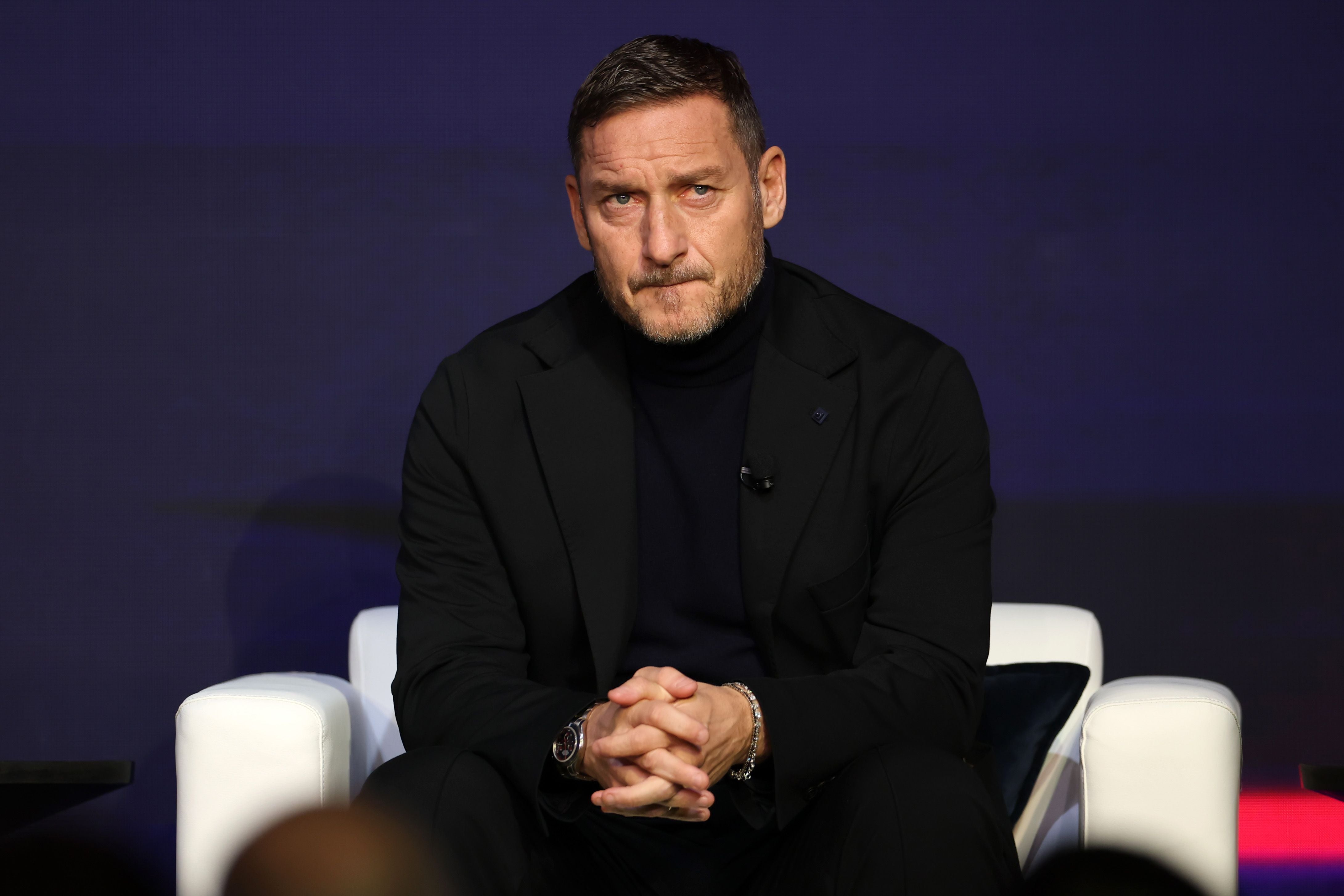WASHINGTON, DC - DECEMBER 06: Francesco Totti, FIFA legend speaks during the FIFA World Cup 2026 official match schedule announcement on December 06, 2025 in Washington, DC. (Photo by Hector Vivas - FIFA/FIFA via Getty Images)