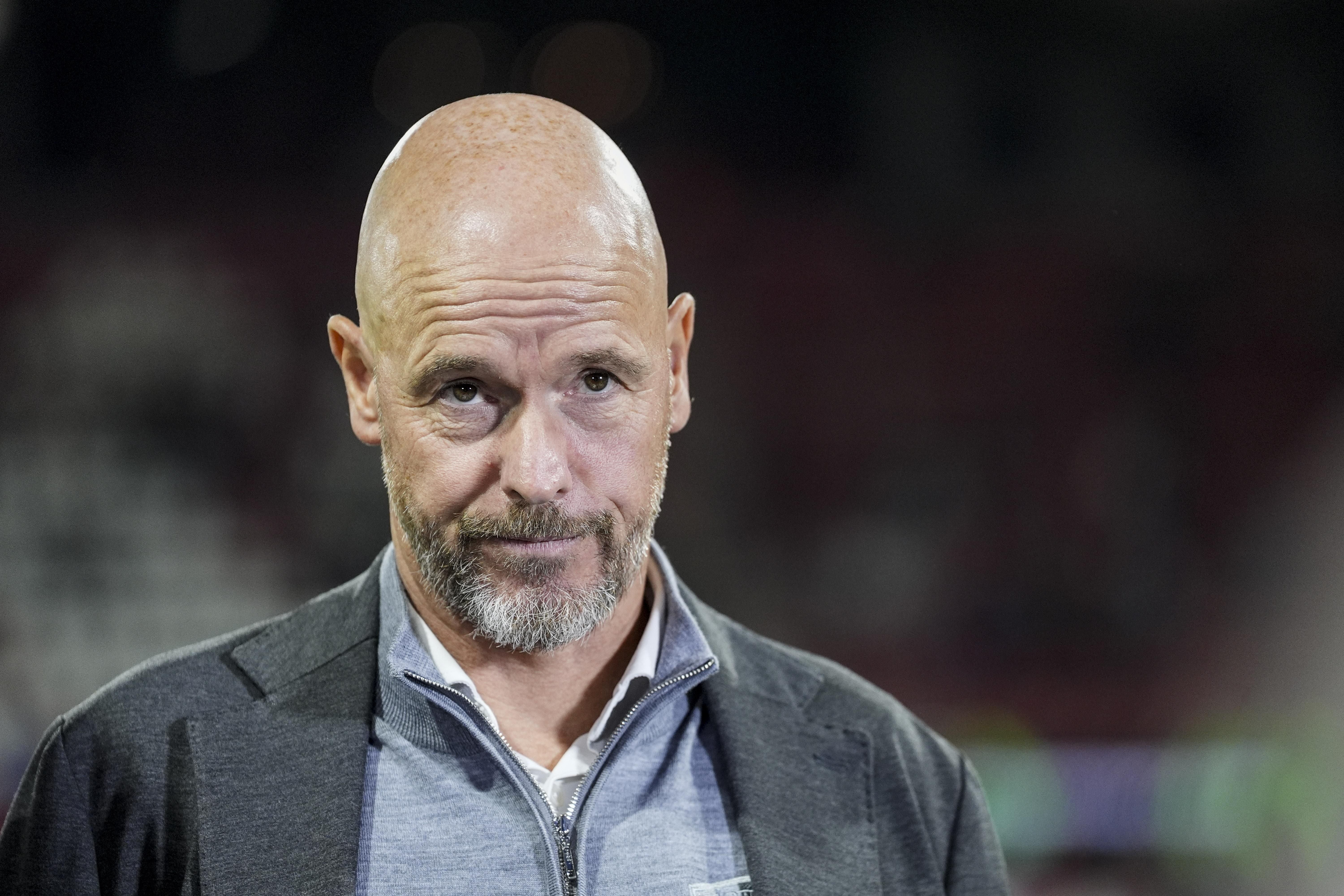 epa13307108 FC Twente Technical Director Erik ten Hag ahead of the UEFA Conference League match between FC Twente and FC Thun at De Grolsch Veste stadium in Enschede, the Netherlands, 15 October 2026. EPA/TOBIAS KLEUVER