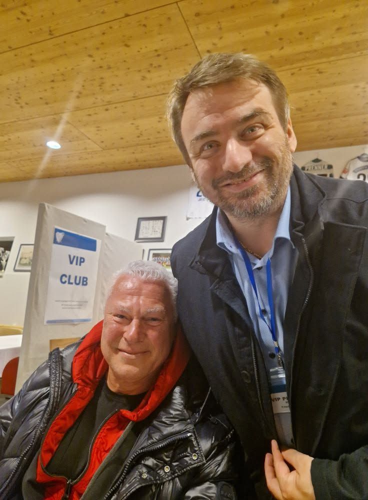 Dietmar Krammer mit Toni Polster.