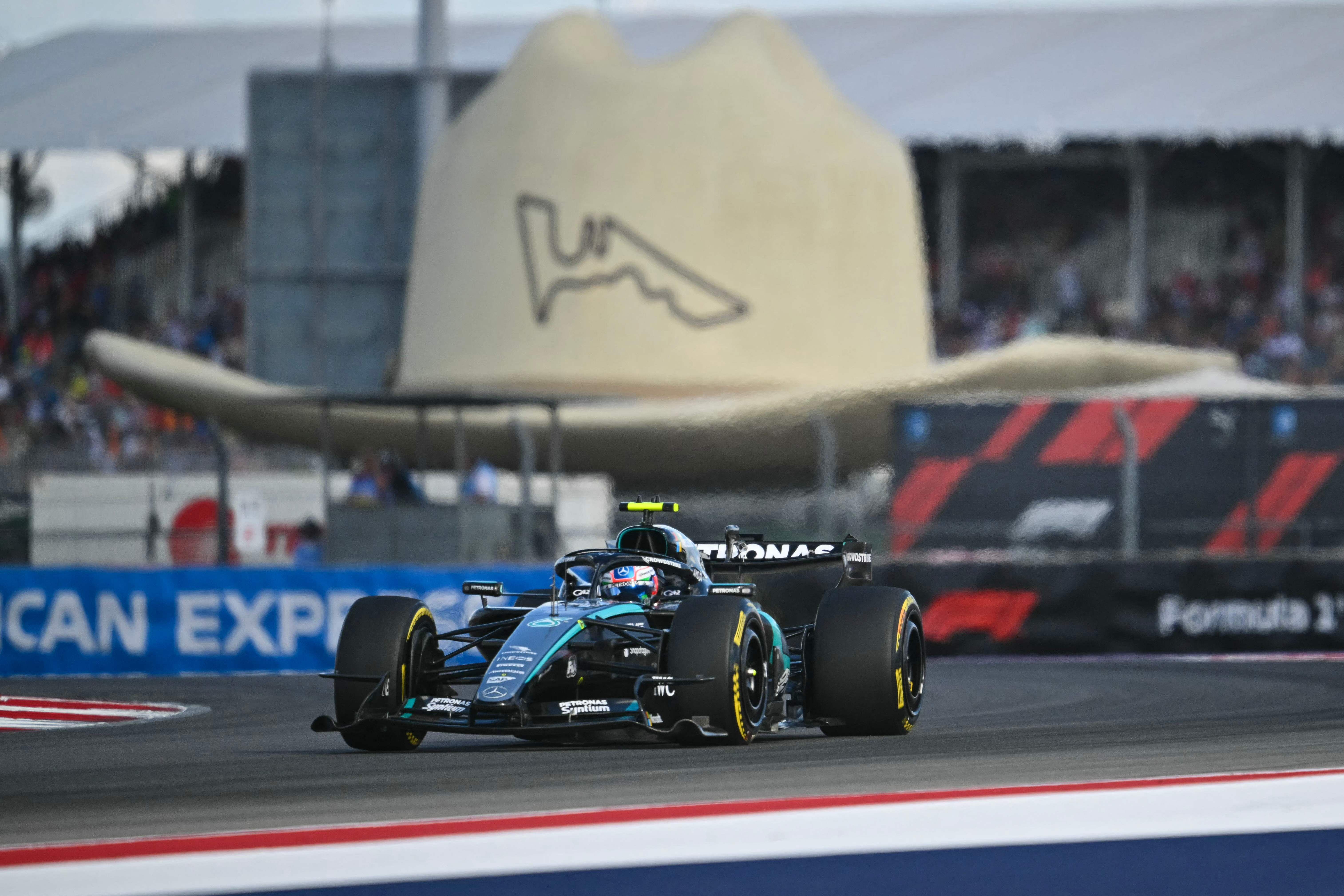 Kimi Antonelli rast in Austin auf die Pole Position.