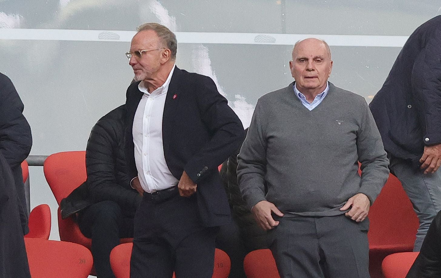 Bayern-Legenden Karl-Heinz Rummenigge und Uli Hoeneß.