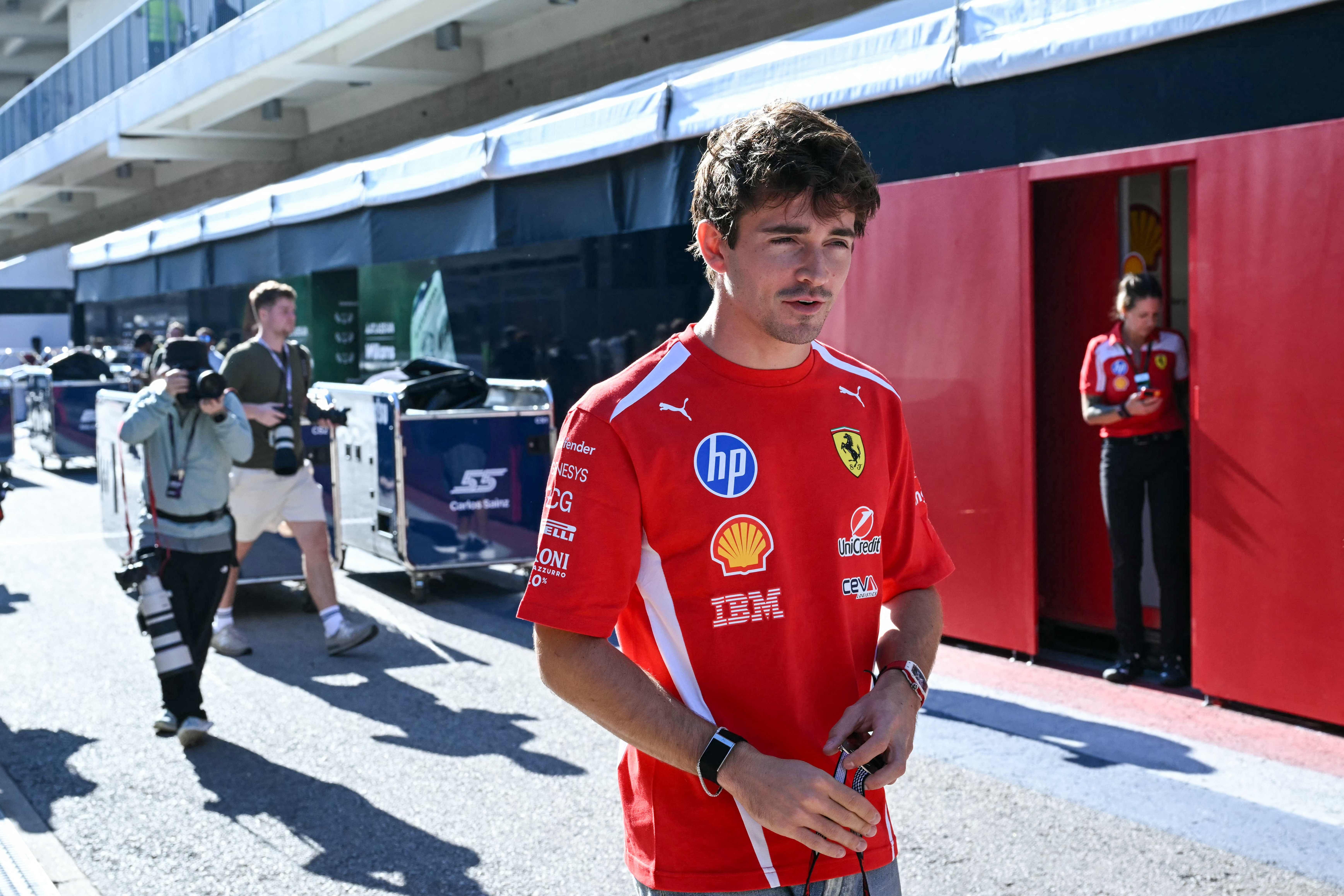 Charles Leclerc gab im Austin-Training den Ton an.