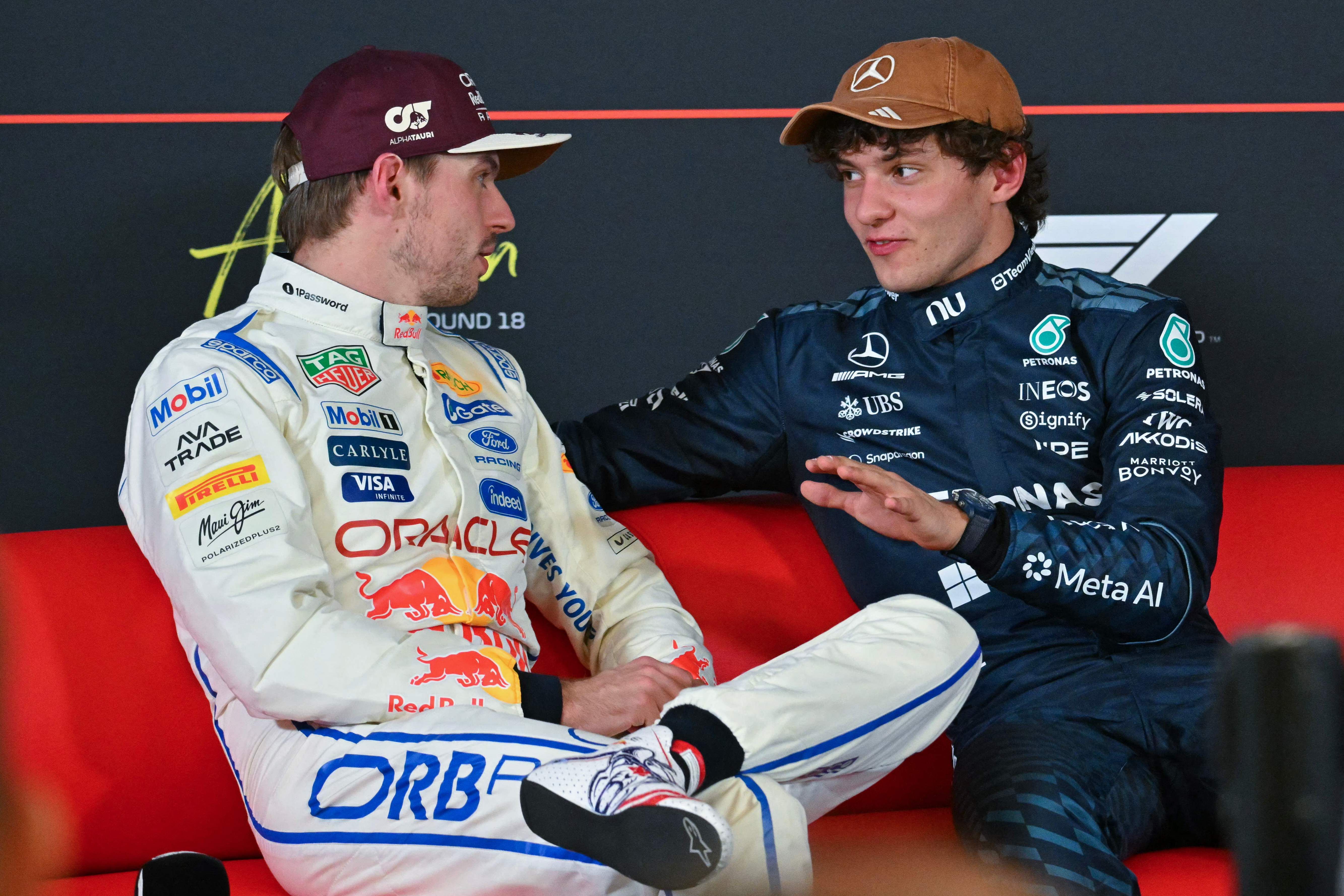 Brisantes Duell in Austin: Max Verstappen gegen Kimi Antonelli.