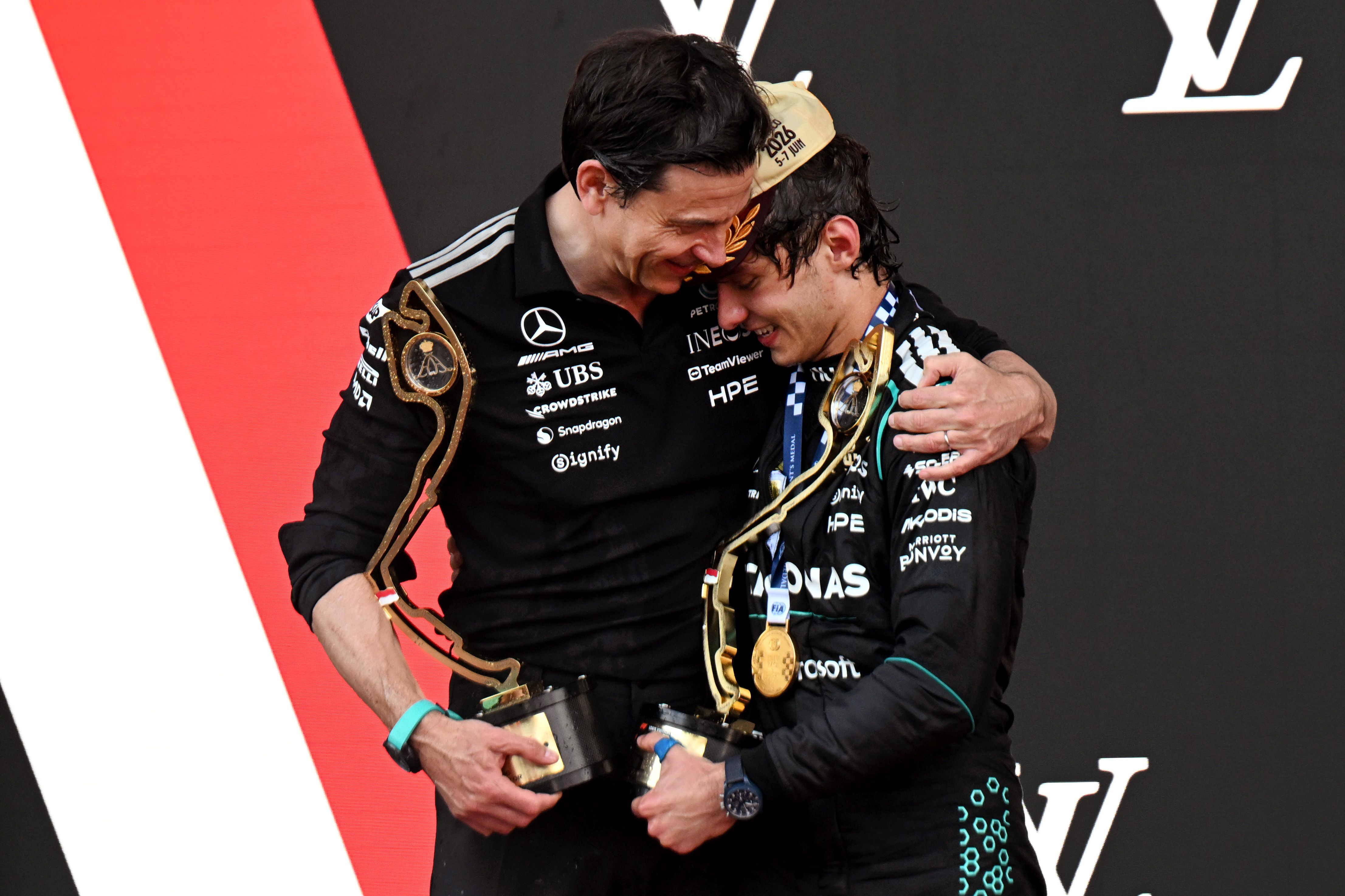 Dream Team: Toto Wolff mit Kimi Antonelli.