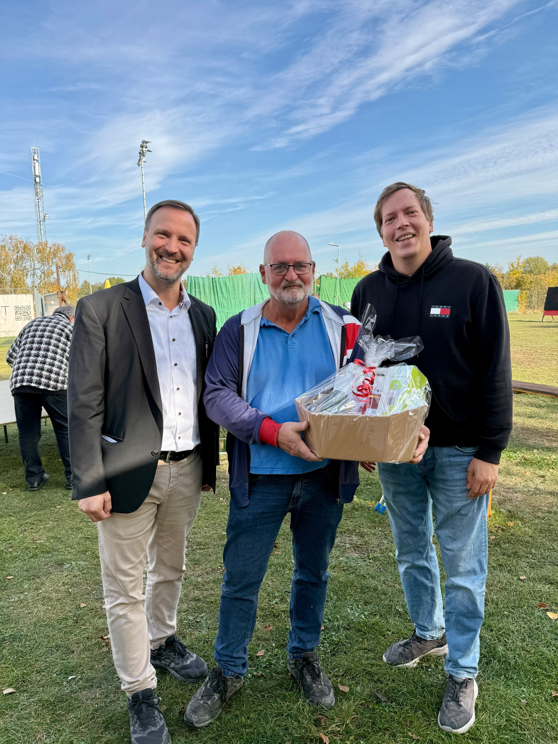 Markus Fiala und Patrick Gasselich (beide ÖVP) beim AC Sagittarius.