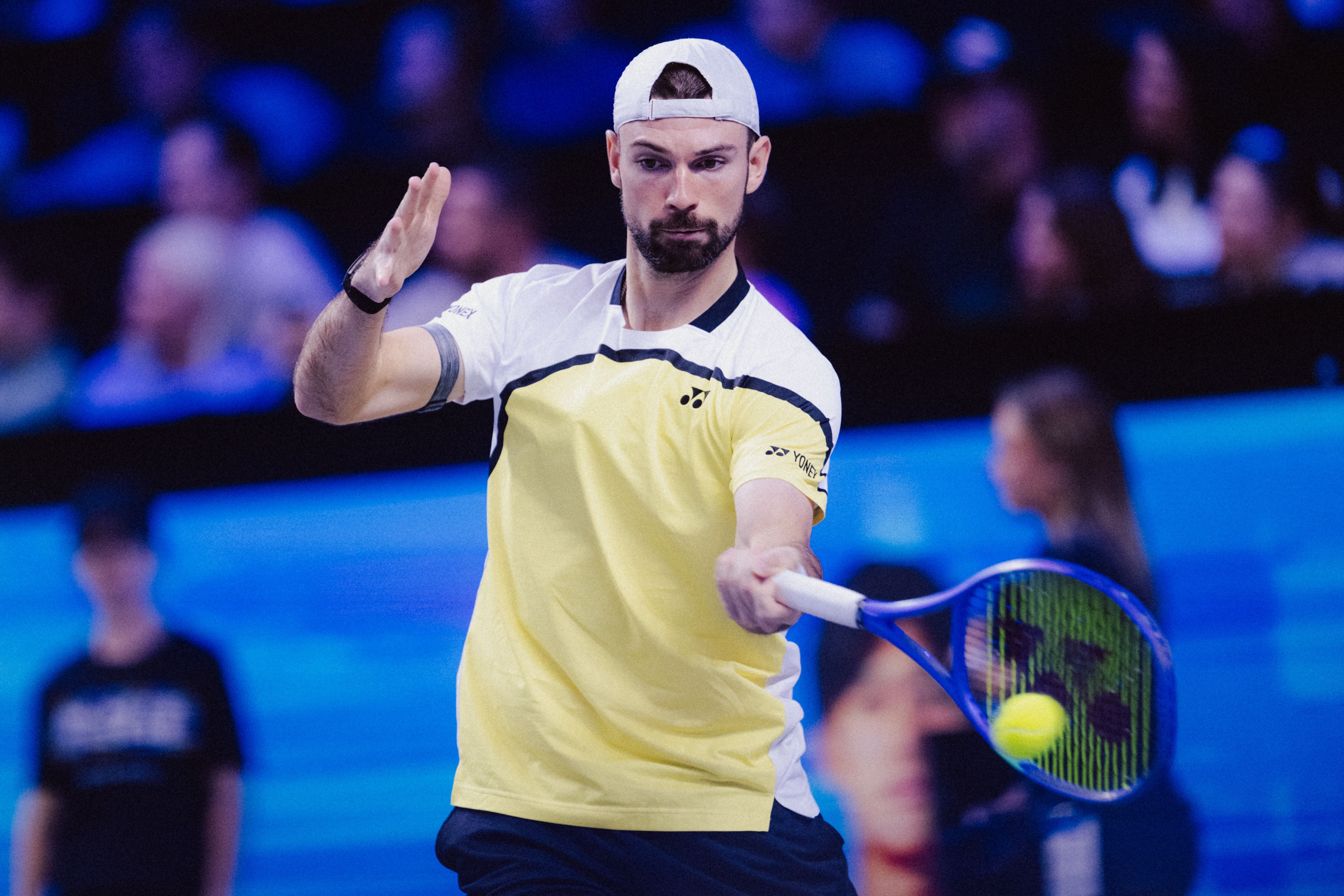 VIENNA,AUSTRIA,23.OCT.26 - TENNIS - ATP Tour, Erste Bank Open, Red Bull BassLine. Image shows Jurij Rodionov (AUT). Photo: GEPA pictures/ Alexander Solc