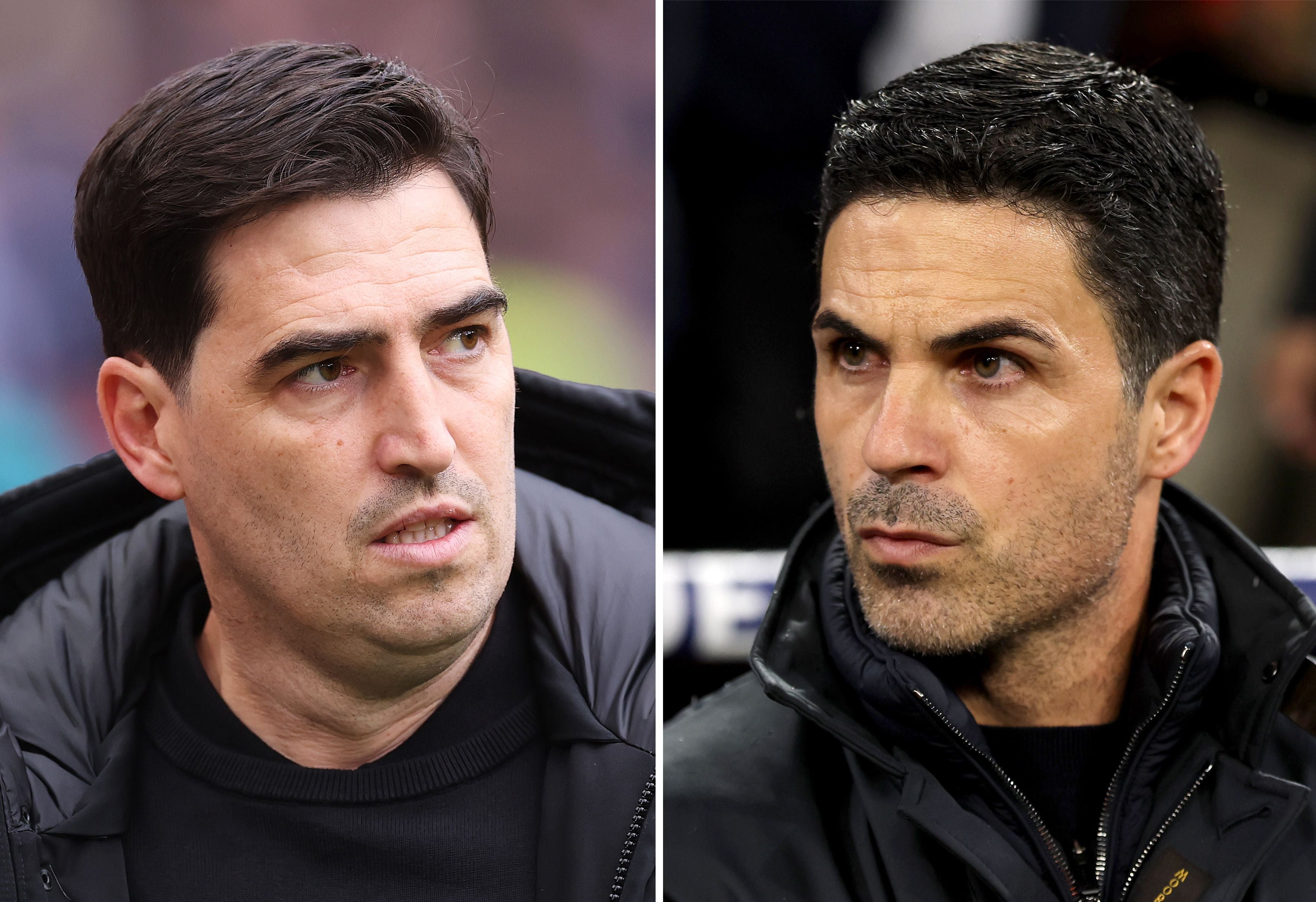 Das Trainer-Duell zwischen Liverpool-Coach Andoni Iraola &amp; Arsenal-Meistermacher Mikel Arteta.