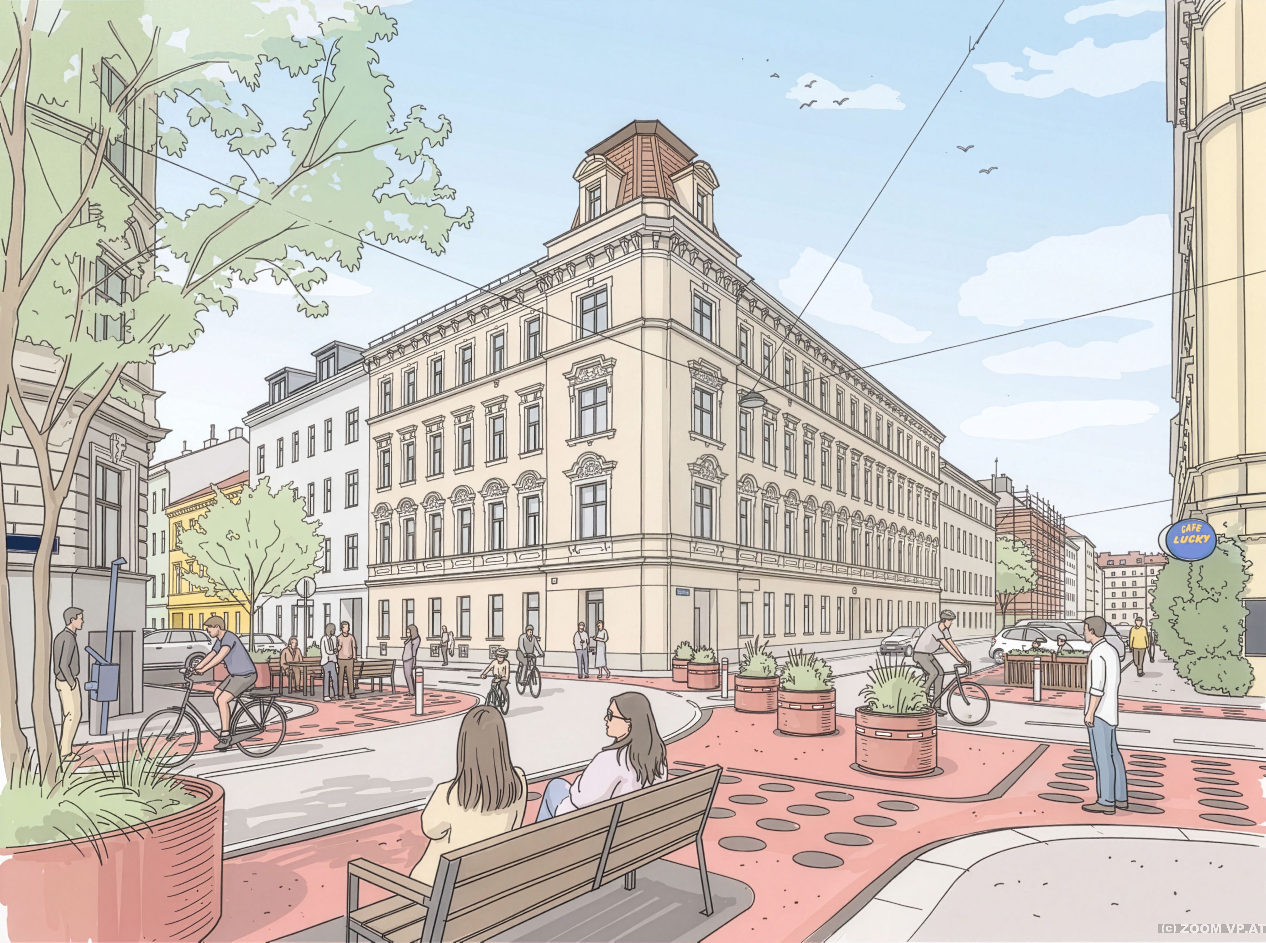 "Low Traffic Grätzl": Neue, kostengünstige Wege für Verkehrsberuhigung und Erhöhung der Lebensqualität in den Bezirken.