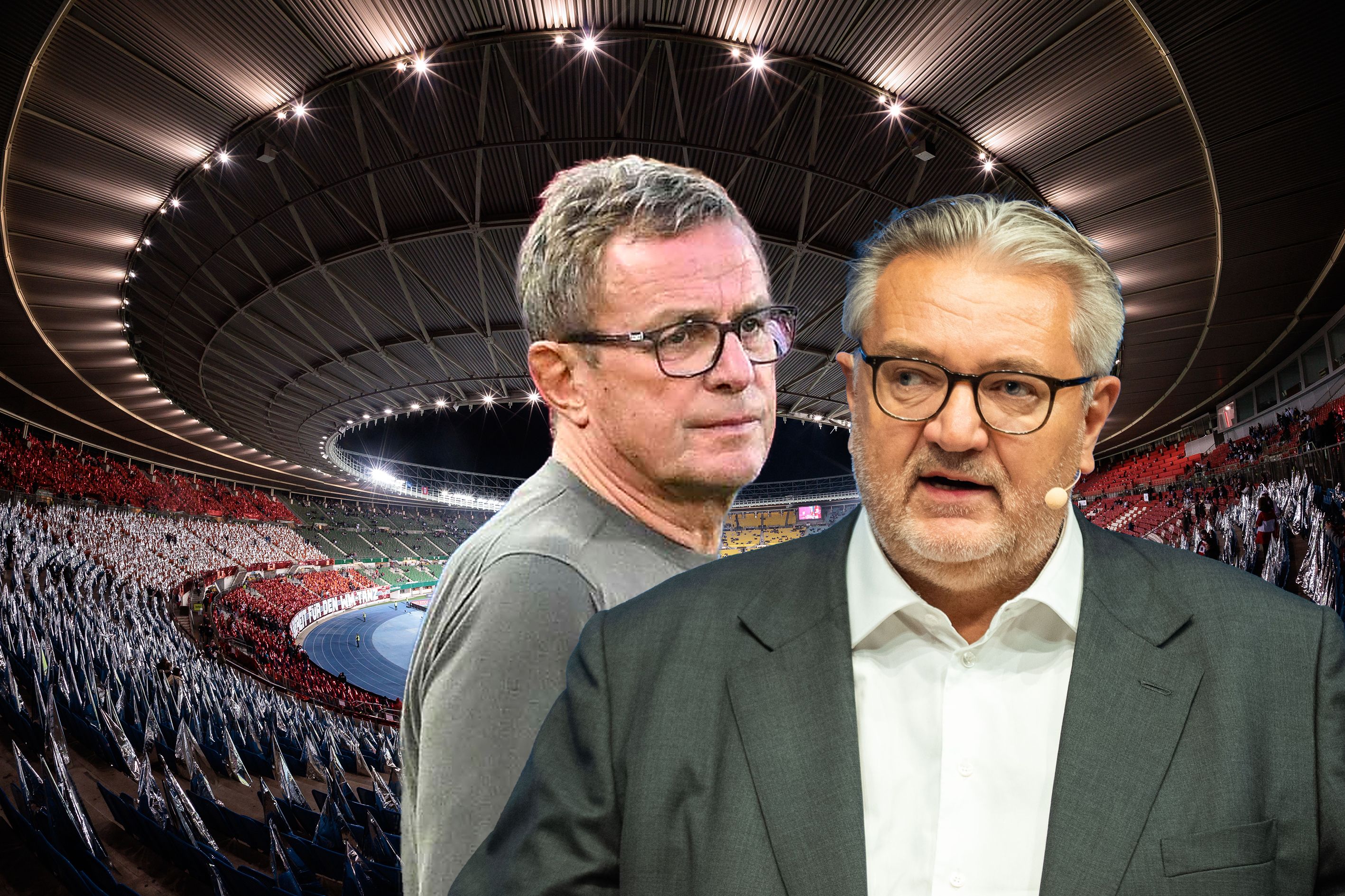 Der Stadion-Streit zwischen Stadtrat Peter Hacker und Teamchef Ralf Rangnick geht in die nächste Runde.